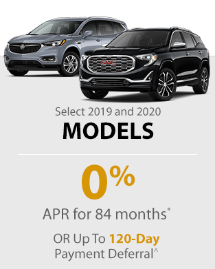 0% APR for 84* months on Select 2019 and 2020 Models