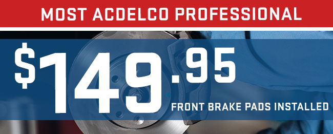 Most ACDelco Professional Front Brake Pads Installed