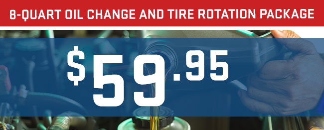 8- Quart Oil Change and Tire Rotation Package