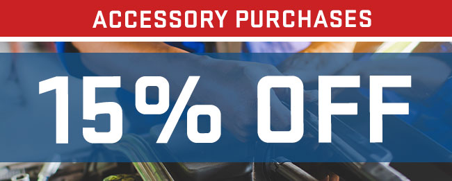 15% Off Accessory Purchases!