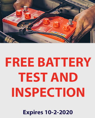 Free Battery Test And Check Inspection