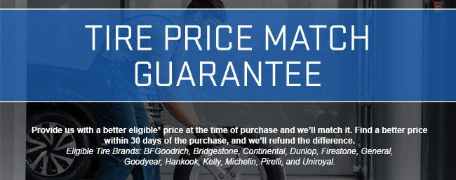 Tire price match guarantee
