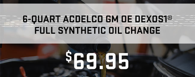 6-quart Acdelco GM DEXOS1 Full synthetic Oil Change
