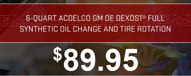 6-quart Acdelco GM DEXOS1 Full synthetic Oil Change