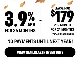 2026 Chevy Trailblazer offer