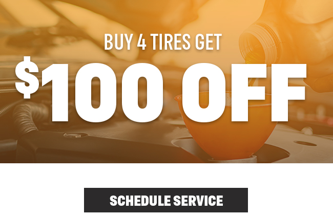 Buy 4 tires get 100 off