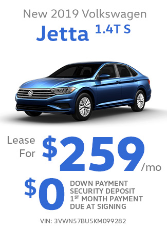 all-new 2019 Volkswagen Jetta 1.4T S