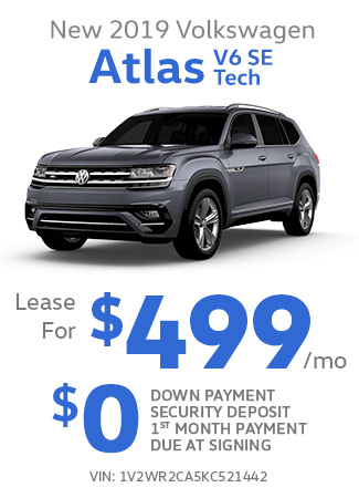 New 2019 Volkswagen Atlas 2.0T SE