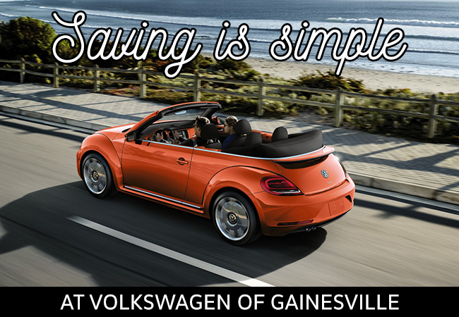 Saving Is Simple At Volkswagen of Gainesville