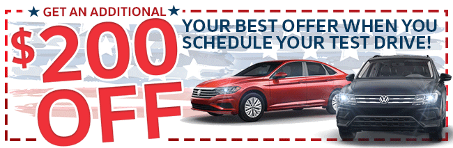 Get An Additional $200 Off Your Best Offer When You Schedule Your Test Drive!
