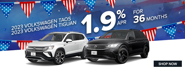 Volkswagen Taos and Tiguan special apr offer