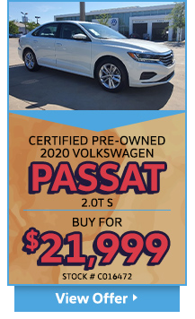 Certified Pre-Owned 2020 Volkswagen Passat 2.0T S