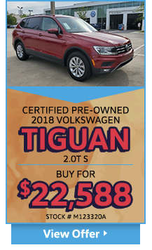 Certified Pre-Owned 2018 Volkswagen Tiguan 2.0T S 