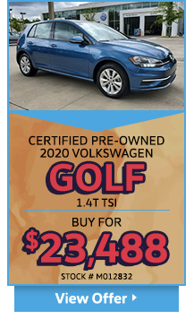 Certified Pre-Owned 2020 Volkswagen Golf 1.4T TSI 