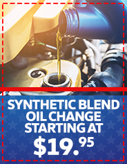 Syntehtic Blend Oil Change Starting at $19.95