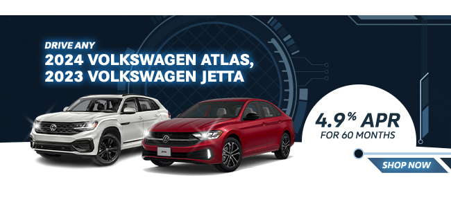 special apr offer on Volkswagen 2024 Atlas and 2023 Jetta
