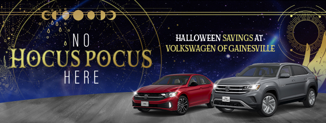 no hocus pocus here, Halloween savings at Volkswagen of Gainesville