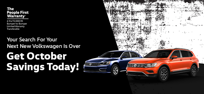 Your Search For Your Next New Volkswagen Is Over Get October Savings Today!