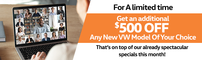 $500 Off Any VW Model of Your Choice