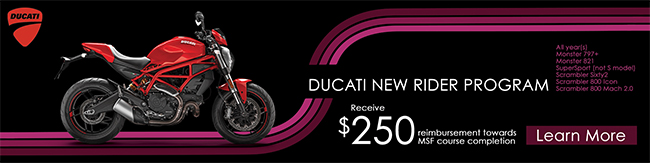 Ducarti New Rider Program