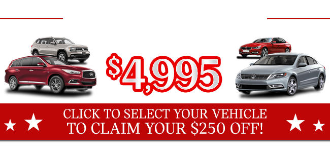 Pre-Ownded Starting from $4,995