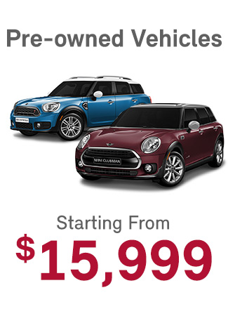 Pre-owned vehicles starting from $15,999