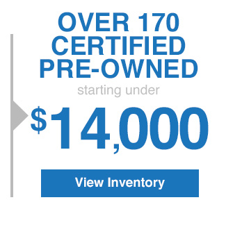 Over 170 Certified Pre-Owns Starting Under $14,000