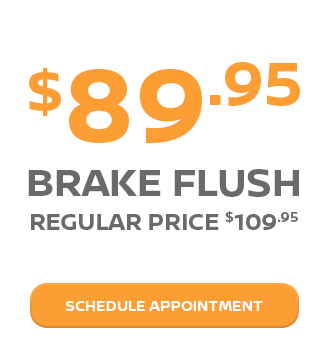 $89.95 brake flush, regular price $109.95