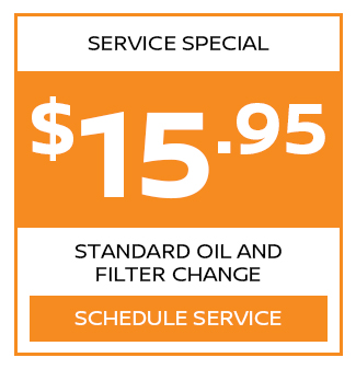 Standard Oil & Filter Change $15.95