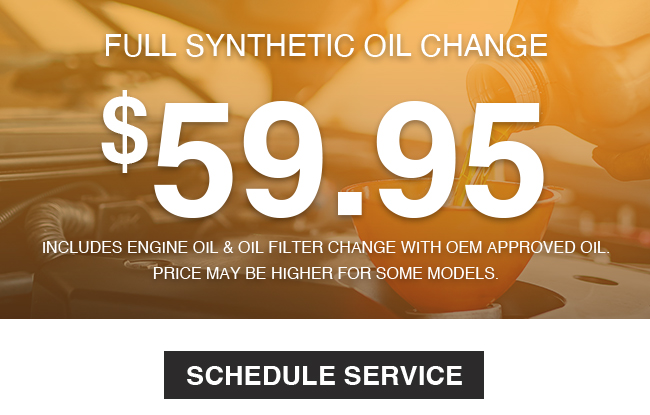Full synthetic oil change