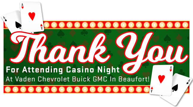 Thank You For Attending Casino Night