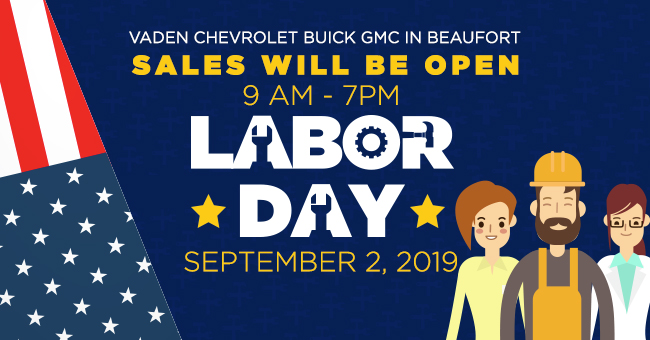 Will Be Open 9AM-7PM Labor Day, September 2nd, 2019