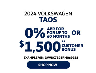 Volkswagen Taos special offer