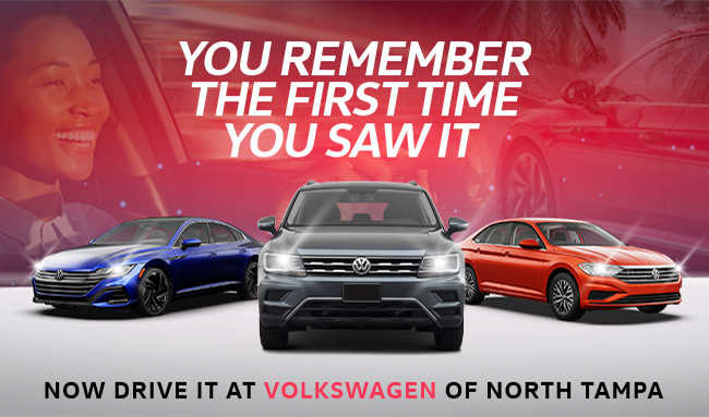 3 Volkswagen vehicles at VW of North Tampa