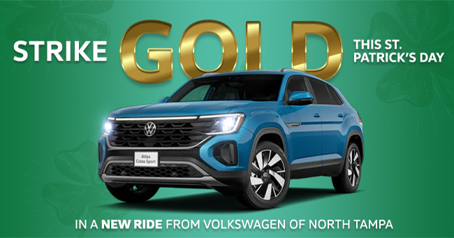Claim victory! Test-Drive a new Volkswagen at Volkswagen of North Tampa