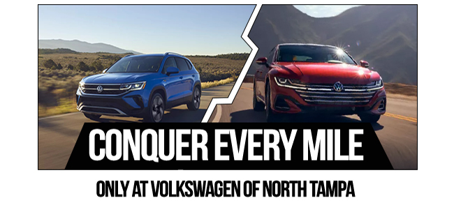 Conquer every mile only at Volkswagen of North Tampa