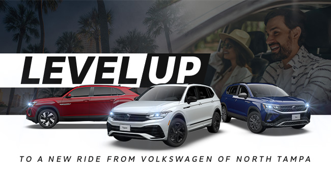 Claim victory! Test-Drive a new Volkswagen at Volkswagen of North Tampa