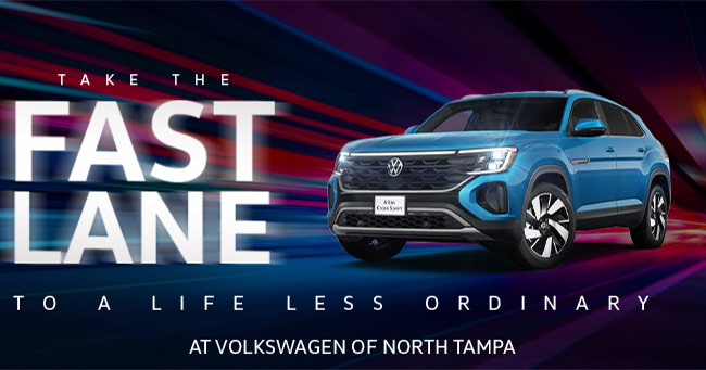 Claim victory! Test-Drive a new Volkswagen at Volkswagen of North Tampa