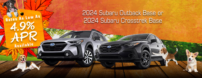 2024 APR offer on Subaru Outback and Subaru Crosstrek