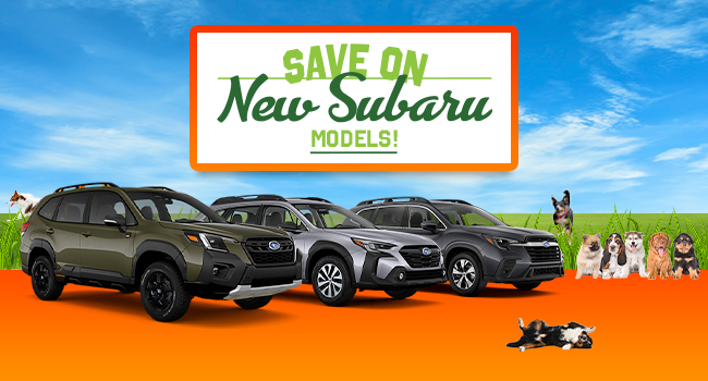 Save on new Subaru models