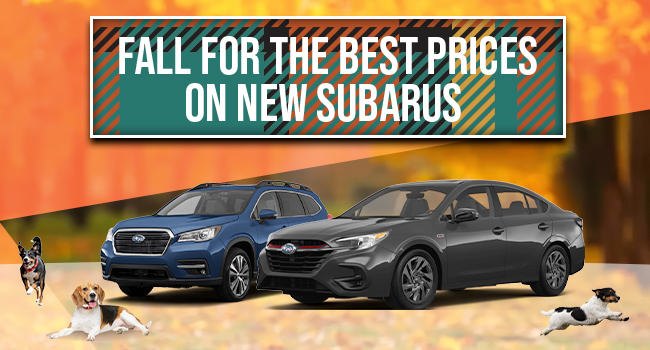 fall for the best prices on new Subarus