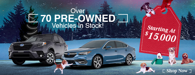 over 70 pre-owned vehicles in stock