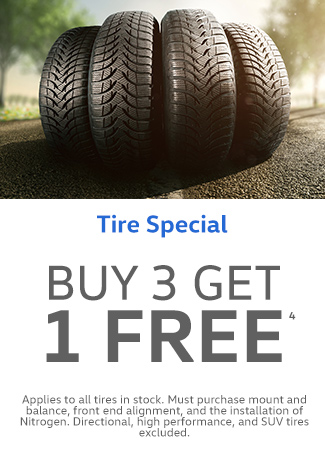 Buy 3 Get 1 Free Tire Special
