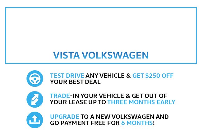 Drive, Trade, and Upgrade At Vista Volkswagen