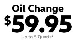 $59.95 Oil Change