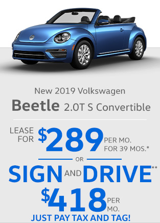 2019 VW Beetle 2.0T S Convertible