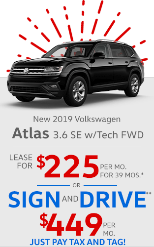 2019 VW Atlas 3.6 SE w/Tech 
