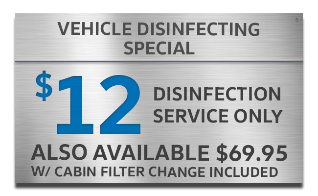 Vehicle Disinfecting Special