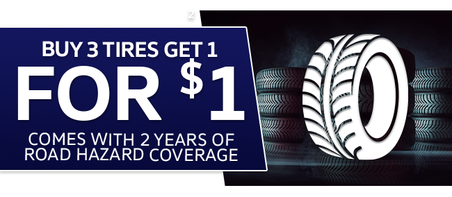 Buy 3 Tires get 1 Free