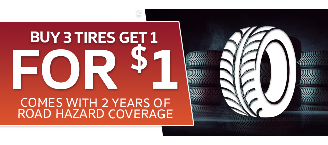 Buy 3 Tires get 1 Free